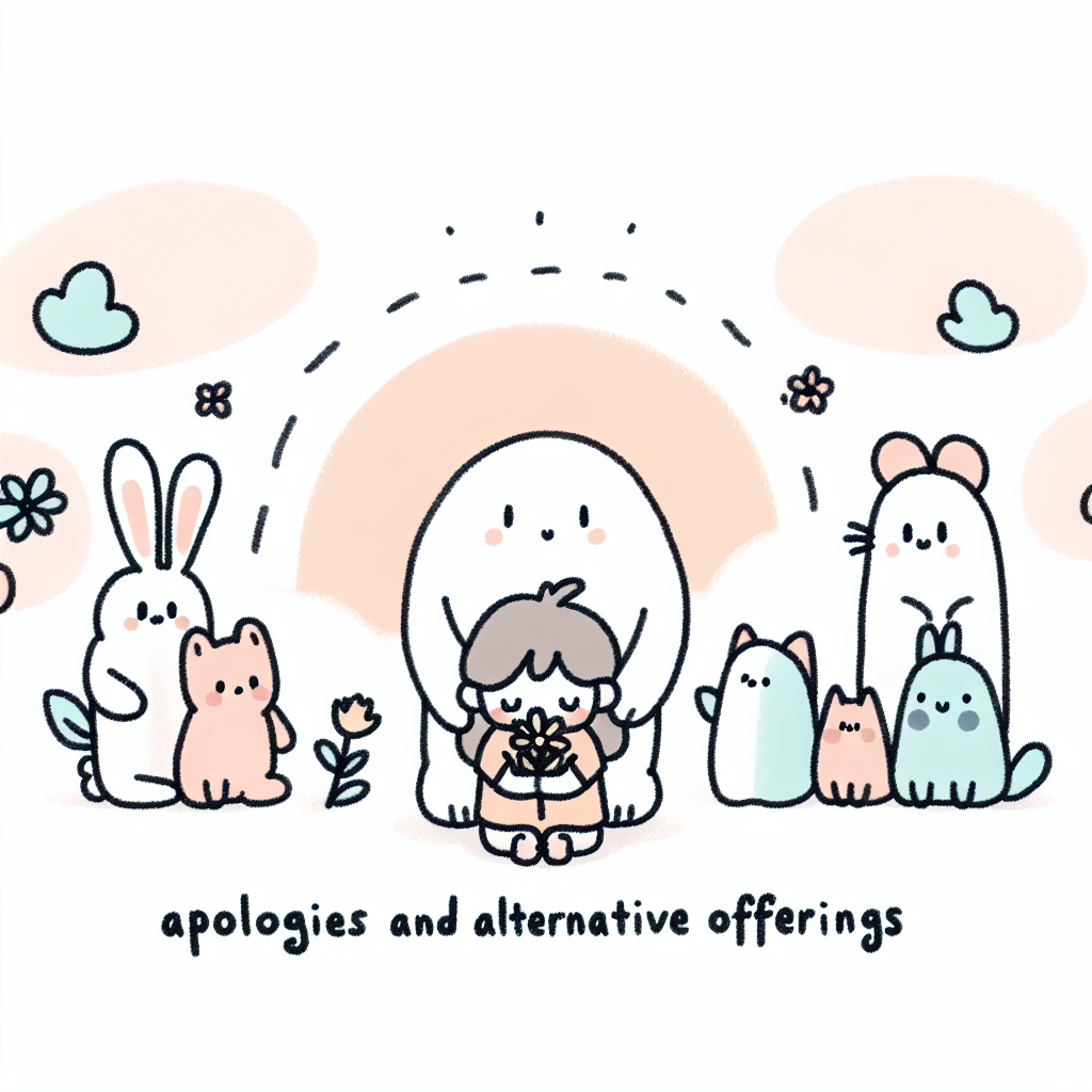 Apologies and Alternative Offerings